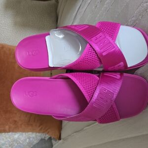UGG Pink Slide Sandals